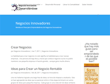 Tablet Screenshot of negociosinnovadoresrevista.com